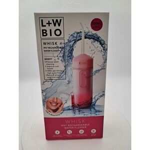 L + W Bio‎ Whisk Rechargeable Water Flosser-200 ML Capacity Water Tank-NIB